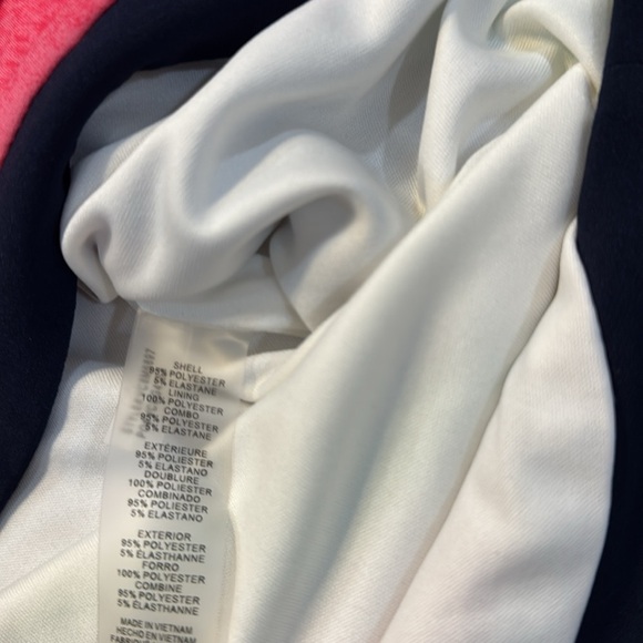 Vince Camuto size 12 3/4 length sleeve dress with colorful stripes - Picture 5 of 7